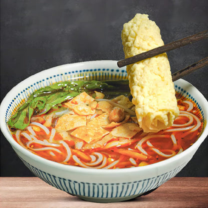 Deep Fried Bean Roll,Crispy Tofu Skin Rolls,Nutritious And Delicious Tofu Skin, The Best Match For Hot Pot And Soup Noodles,响铃卷，脆皮卷(240G / 8.46oz)