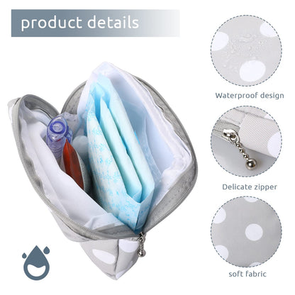3pcs Period Bag,Period Pouch,Sanitary Napkin Storage Bag, Portable Reusable Menstrual Pads Bags,Tampon Storage Pouch for Women Teen Girls,pad Bag,Feminine Care,tampons Holder for Purse