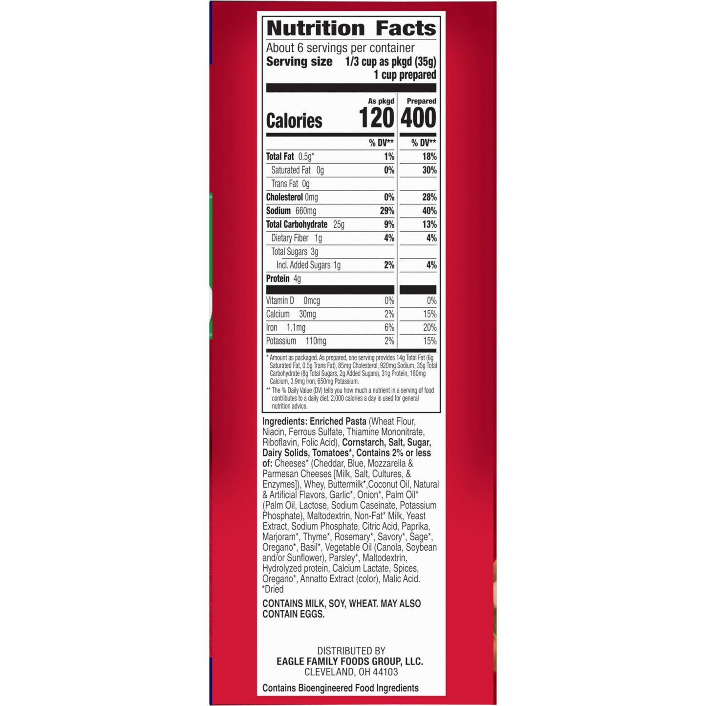 Hamburger Helper Four Cheese Lasagna Value Size Pasta Meal (8.8 oz - 6 Pack) No Artificial Flavors, Ready in 3 Easy Steps, Quick Meals for Midweek Dinners, Busy Evenings & Families On-the-Go
