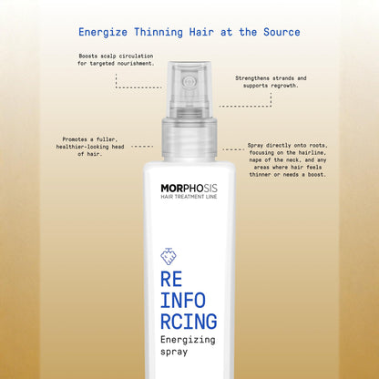 FRAMESI Morphosis Reinforcing Energizing Leave In Conditioner Spray, 5.1 fl oz, Treatment for Scalp and Thinning Hair