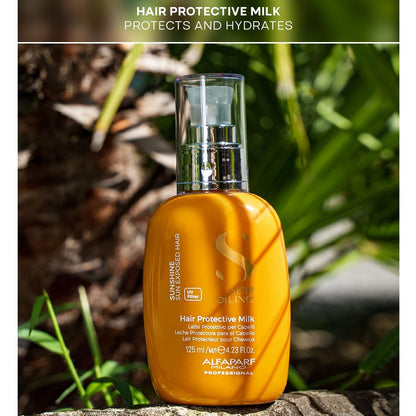 ALFAPARF MILANO Semi di Lino Sunshine Protective Hair Milk - Leave-in Treatment with UV filter - Moisturizing Treatment for Sun Exposed Hair - Hair Detangler - For Soft, Shiny, Lightweight Hair