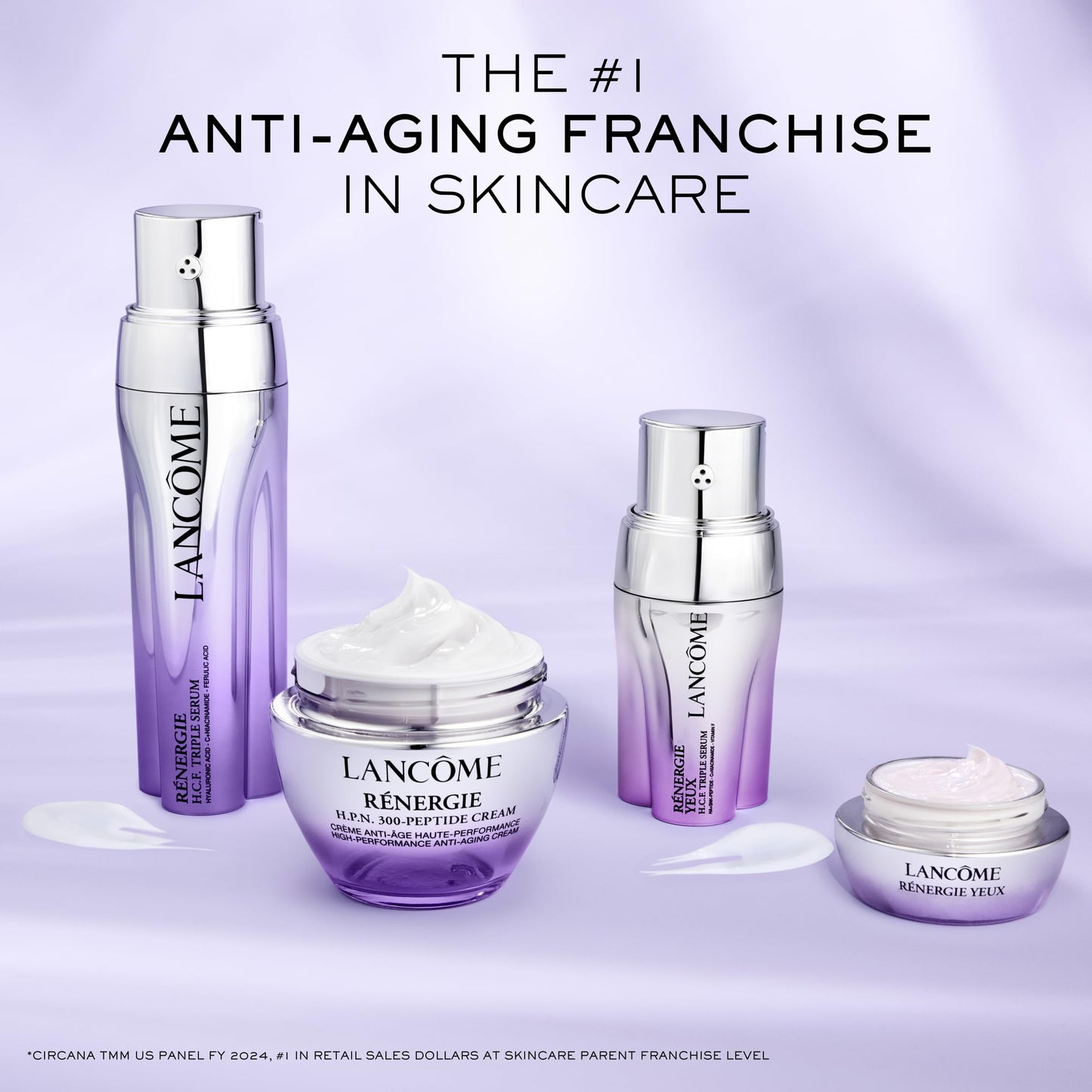 Lancôme Rénergie H.P.N 300-Peptide Face Cream - With Hyaluronic Acid & Niacinamide - Helps Visibly Reduce Lower Face Sagging, Wrinkles, & Dark Spots, 1 Oz.