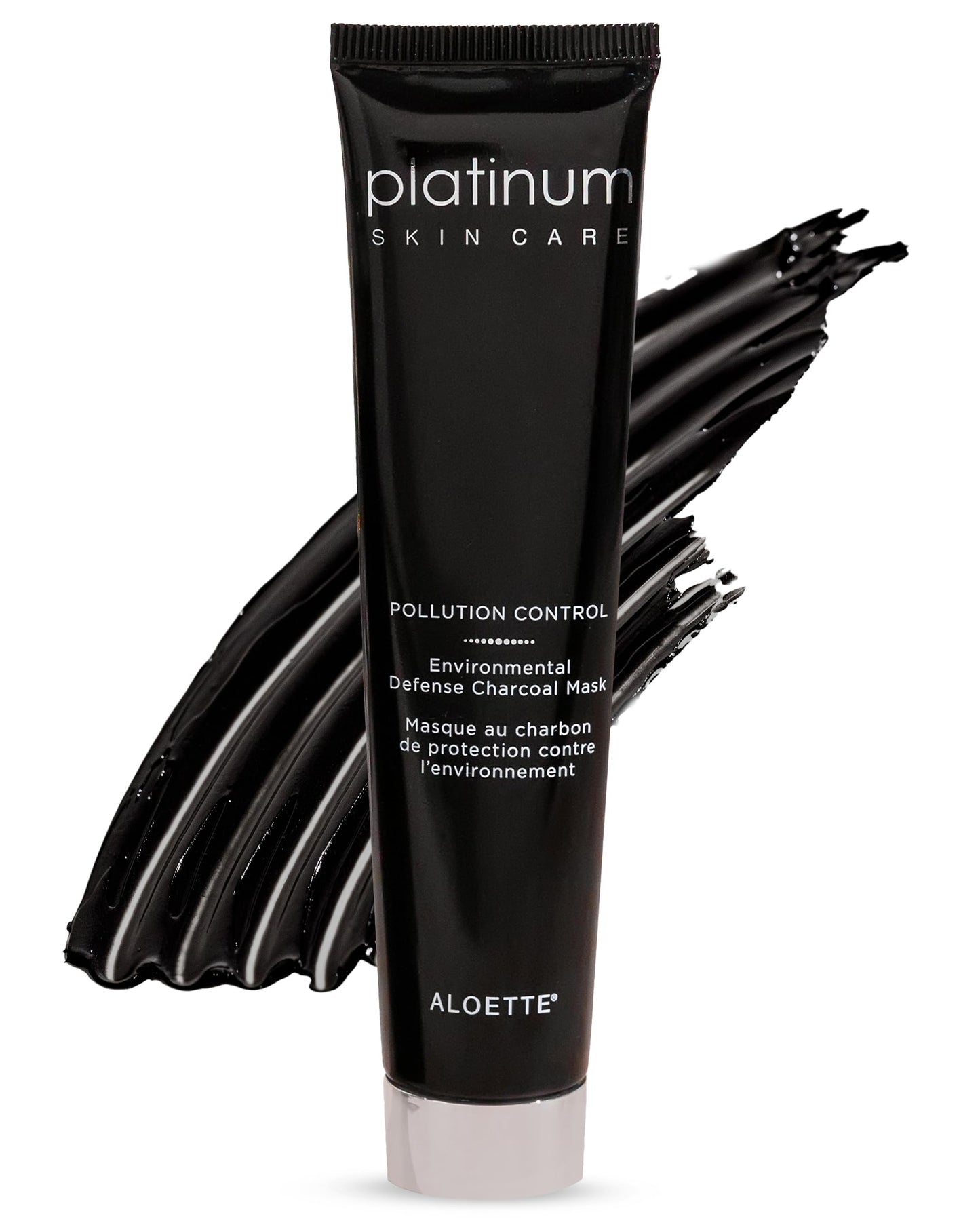 Aloette Deep Cleansing Charcoal Face Mask, Pollution Control - Detoxifying Pore Reducer for Oily Skin to Reduce Acne, Blemishes & Blackheads - Detox Facial Mask for Excess Oil, Dirt & Impurities