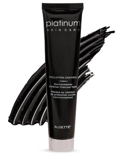 Aloette Deep Cleansing Charcoal Face Mask, Pollution Control - Detoxifying Pore Reducer for Oily Skin to Reduce Acne, Blemishes & Blackheads - Detox Facial Mask for Excess Oil, Dirt & Impurities