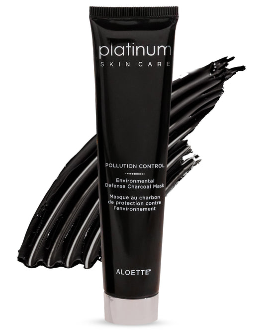 Aloette Deep Cleansing Charcoal Face Mask, Pollution Control - Detoxifying Pore Reducer for Oily Skin to Reduce Acne, Blemishes & Blackheads - Detox Facial Mask for Excess Oil, Dirt & Impurities