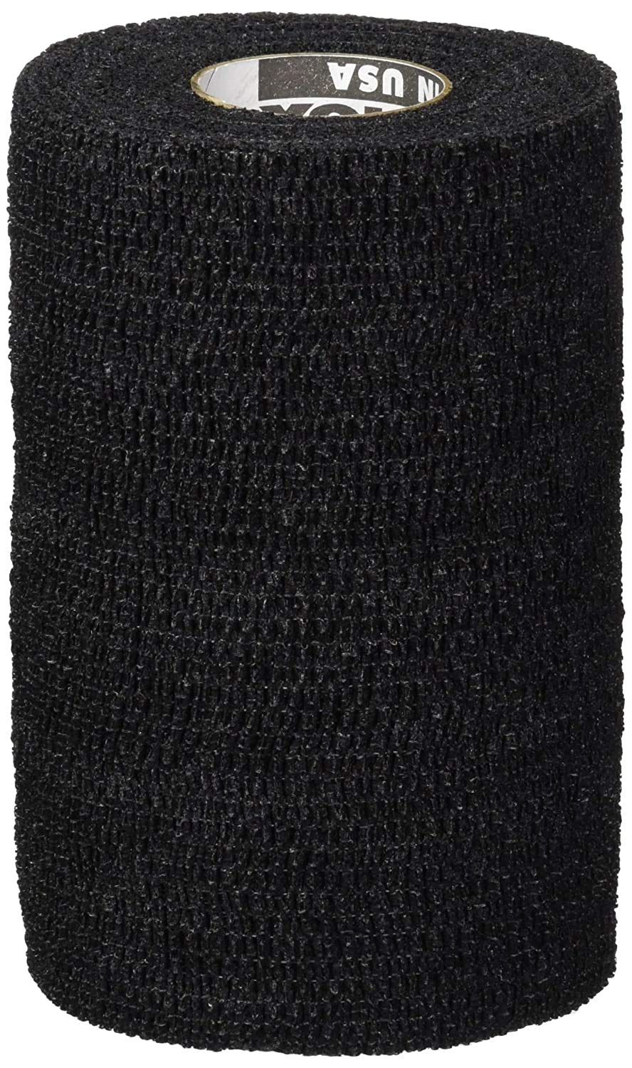 10280 PowerFlex Self Adherent Tape, Athletic Tape, Black, 3", Pack of 12