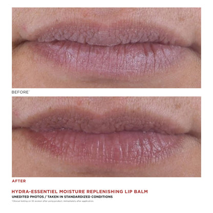 Clarins Hydra-Essentiel Moisture Replenishing Lip Balm | 60 Seconds to Plumper Skin* | 24H Hydration* | Contains Hyaluronic Acid + Plumping Peptides | All Skin Types | 0.5 Ounces