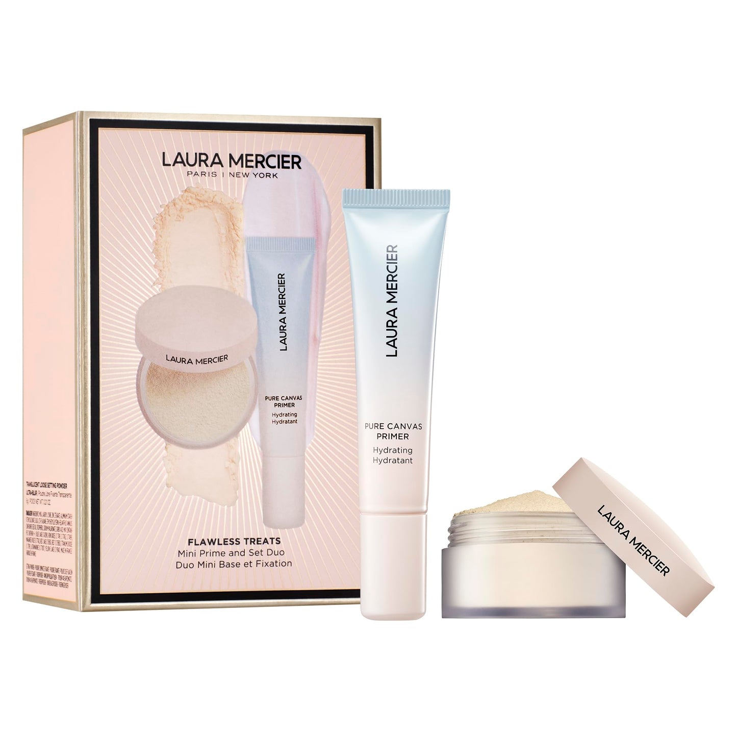 Laura Mercier Translucent Loose Talc-Free Setting Powder Ultra-Blur, 16HR Hydrating Wear, Natural Finish, Hyaluronic Acid-Infused, Normal to Dry & Mature Skin