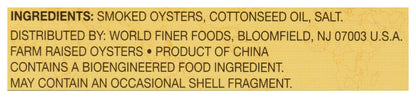 Reese Medium Smoked Oysters, 3.7-Ounce, 10-Count Cans