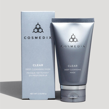 COSMEDIX Exfoliating Face Mask - Deep Cleansing & Detoxifying Facial Mask for Daily Impurities, Oil, Dirt, Dead Skin & Residue - Gentle for Sensitive Skin with Activated Charcoal & Kaolin Clay