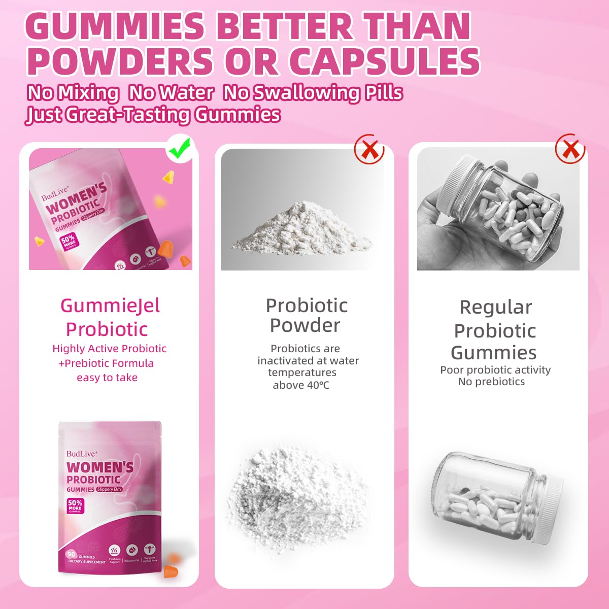 Vaginal Probiotics Gummies for Women, pH Balance for Women, Feminine Probiotics Gummy for Vaginal Health, Odor Control, Gut Health, Immune Support, Pineapple Probiotic Gummies for Woman, 90 Count