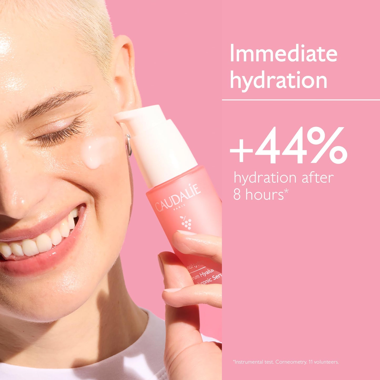 Caudalie VinoHydra Hyaluronic Acid Serum, Hydrating, Soothing, Dermatologically Tested & Vegan - 30 mL
