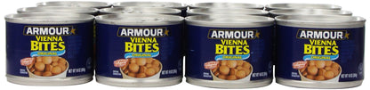Armour Star Vienna Sausage Bites, Original Flavor, Canned Sausage, 10 OZ (Pack of 12)