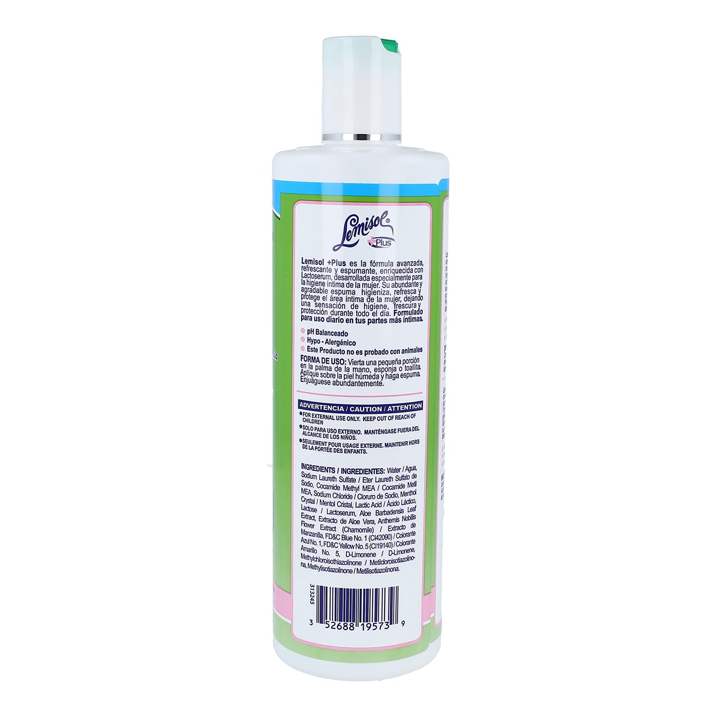 Lemisol Feminine Wash, Gentle Daily Cleanser with Lactoserum, Helps you Keep pH Balanced, Hypoallergenic, Keeps Women Clean, Fresh and Confident, Original Formula, 16 Fl Oz,