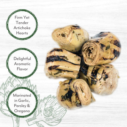 Roland Foods Grilled Artichoke Hearts Marinated in Vinegar and Oil, Specialty Imported Food, 67 Ounce, Pack of 1