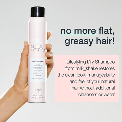 milk_shake Lifestyling Dry Shampoo - Instant Dry Shampoo for Women For Flat, Dry or Oily Hair