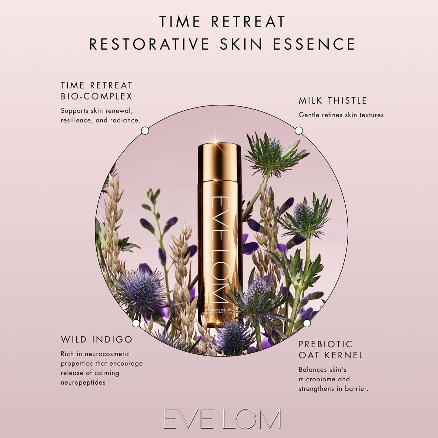 EVE LOM Time Retreat Restorative Skin Essence 150ml | Hydrating & Plumping Anti-Aging Face Essence