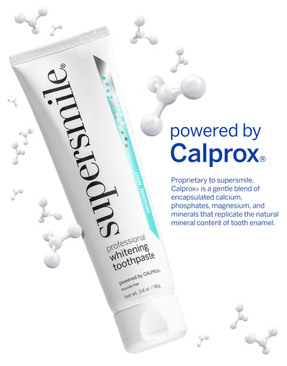 Supersmile Fluoride-Free Whitening System – 3.4 oz Professional Grade Whitening Toothpaste & 3.6 oz Accelerator – Whitens up to 6 Shades & Strengthens Enamel