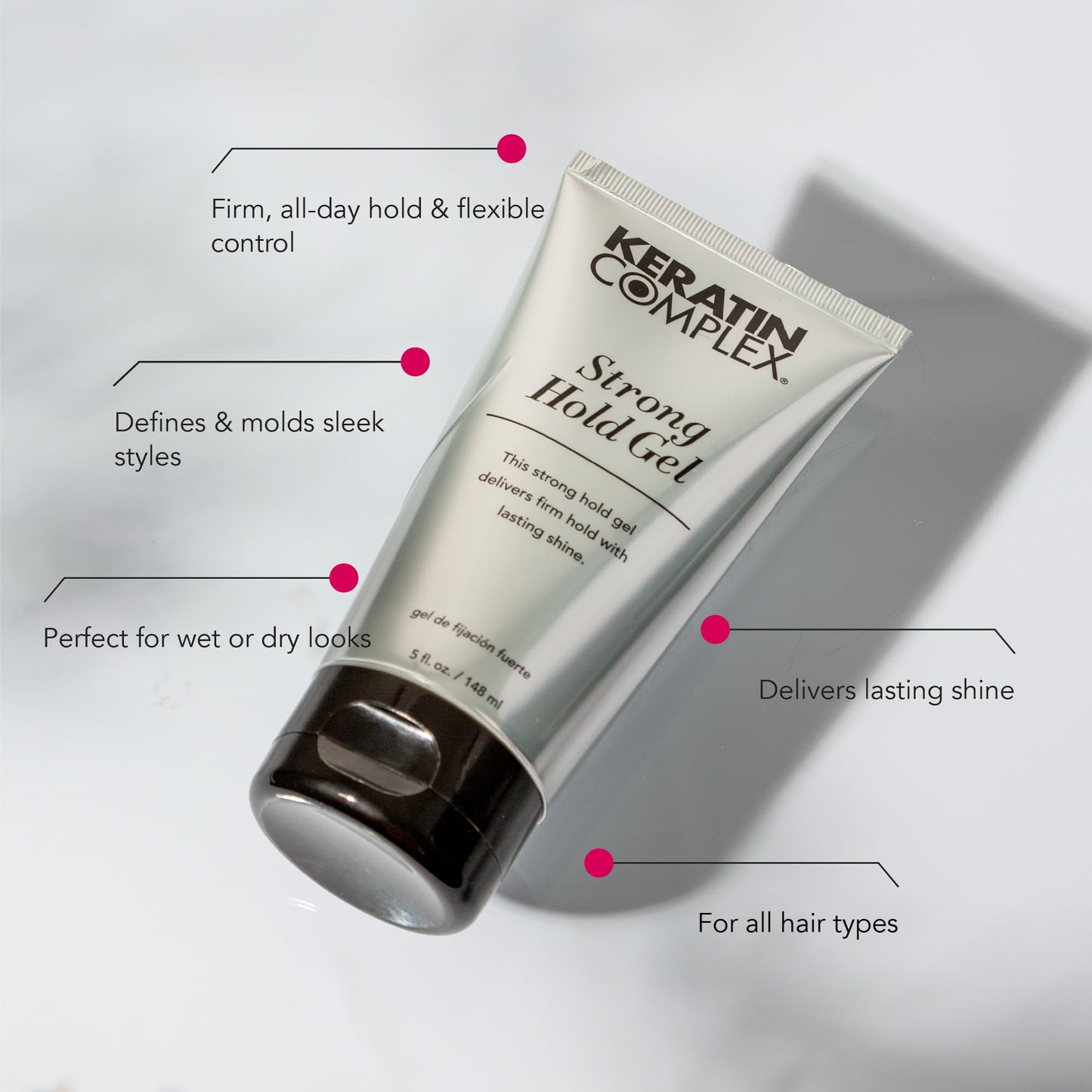 Keratin Complex - Strong Hold Gel - 5 fl oz