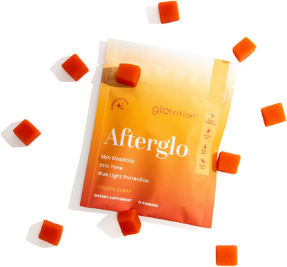 Glotrition Afterglo Gummies Travel Pack – Lutein & Antioxidants for Skin Defense Travel Pack – 10 Gummies
