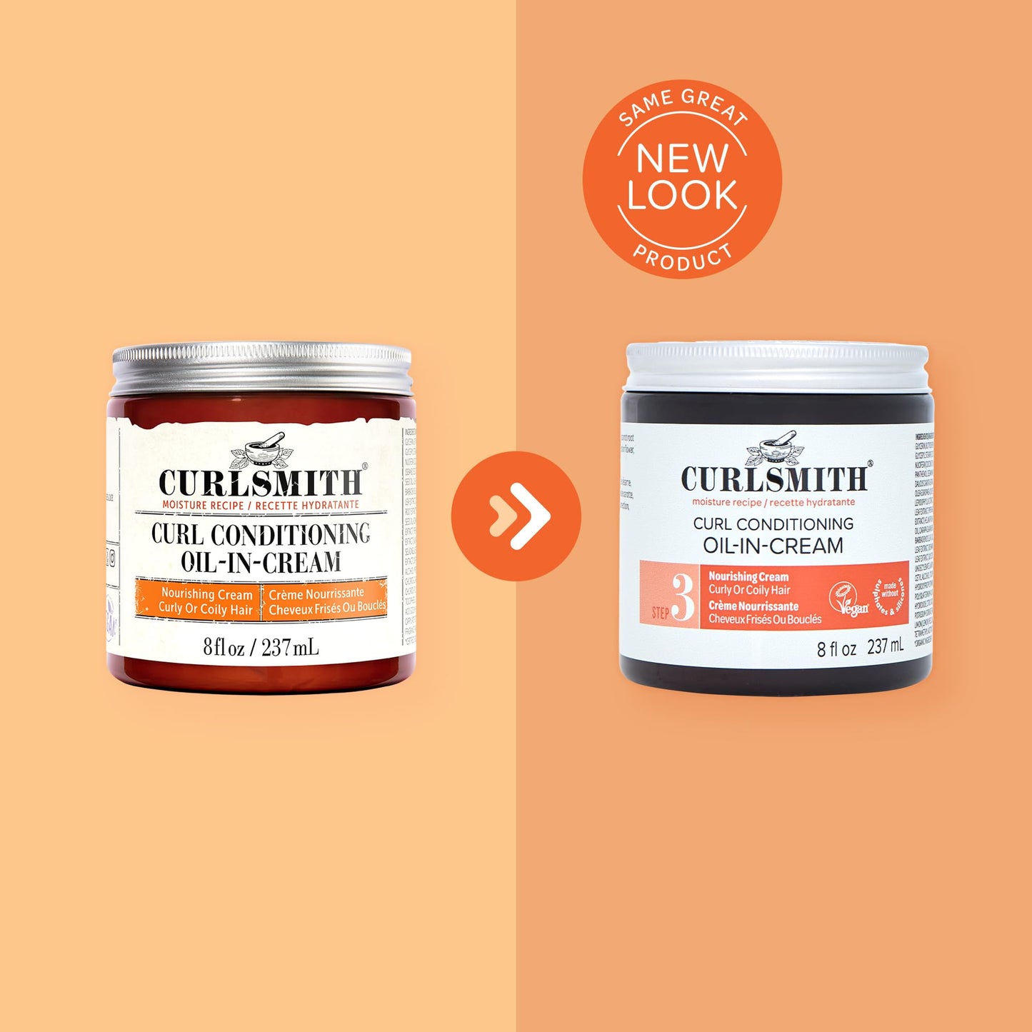 CURLSMITH Curl Conditioning Oil-in-Cream, Leave In for Thick Curly Hair, Deep Moisture Curl Conditioner, For All Types, Vegan & Cruelty-free