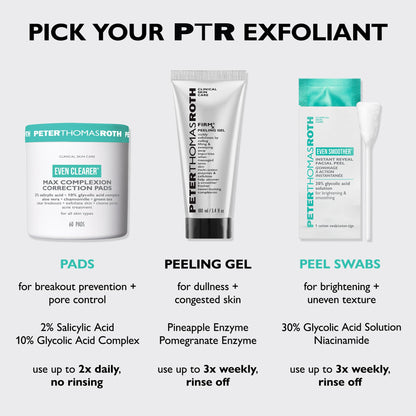 Peter Thomas Roth | FIRMx® Peeling Gel | Gentle Facial Exfoliant for Dullness, Pores and Uneven Texture