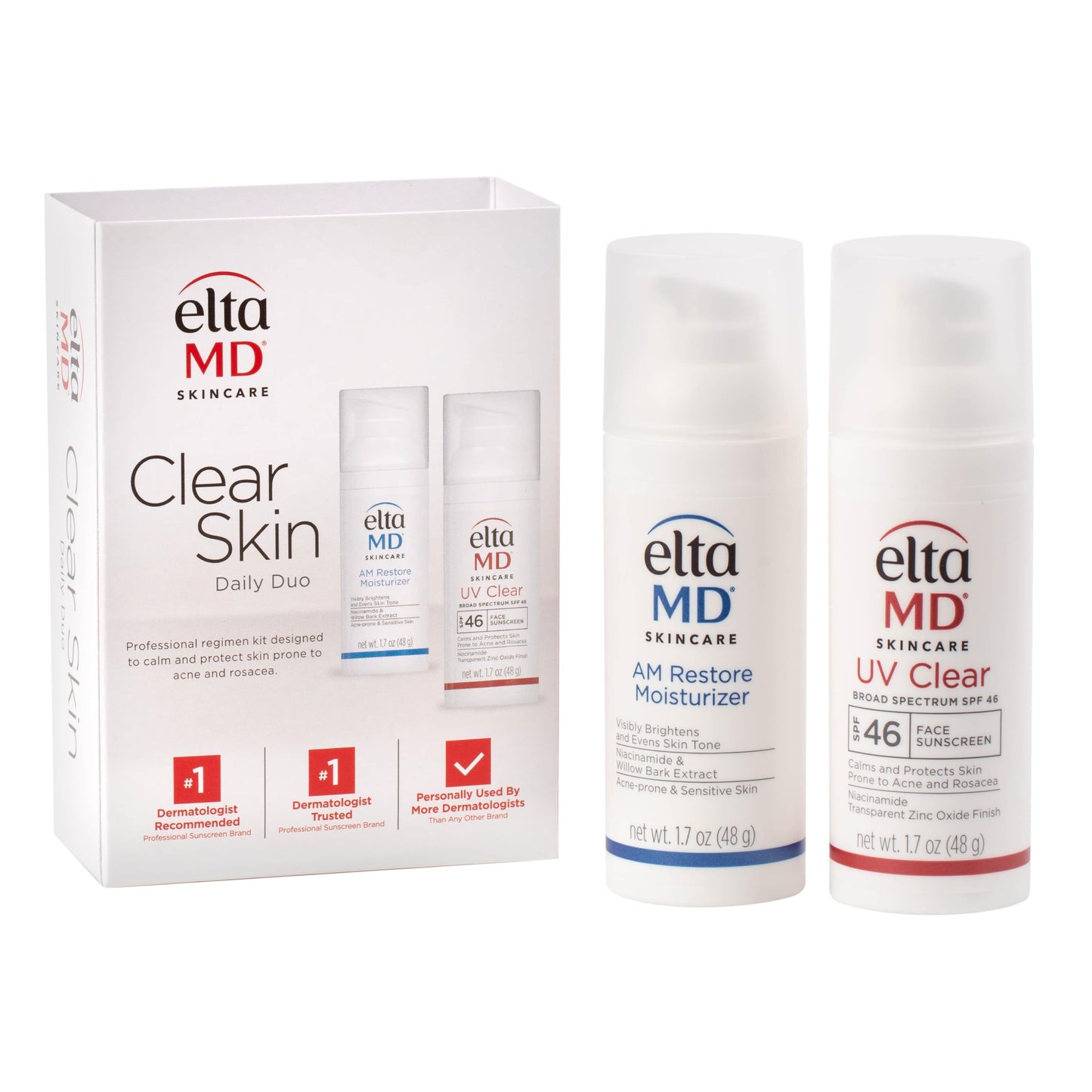 EltaMD AM Therapy Facial Moisturizer Lotion, Oil Free Face Moisturizer with Hyaluronic Acid, Hydrates and Moisturizes Skin, Lightweight Formula, Safe for Sensitive Skin