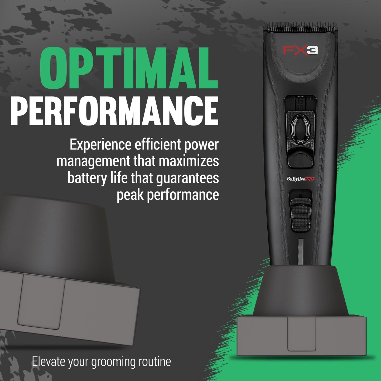 Tomb 45 Power Pod for Babyliss FX3 Hair Clippers - Wireless Charger for Hair Clipper - Charging Base