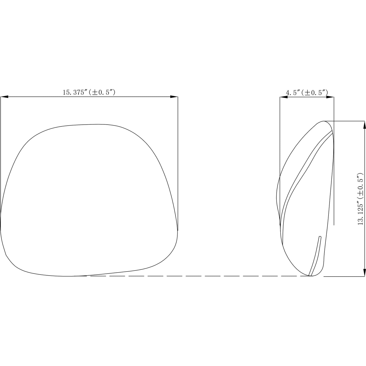 Lorell Ergo Fabric Lumbar Back Support