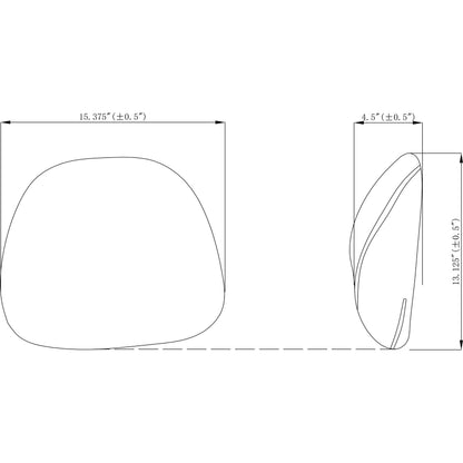 Lorell Ergo Fabric Lumbar Back Support
