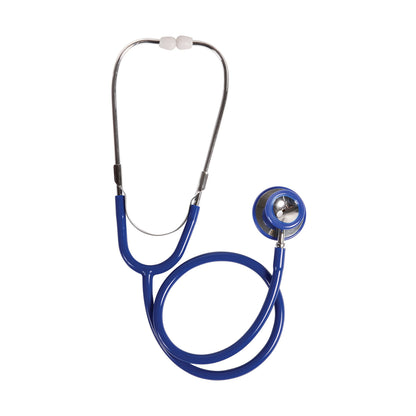 MABIS Stethoscope, Lightweight, Adult, Dual Head for Intake and General Examination with Large Diaphragm for High Frequencies or the Bell for Low Frequencies, 22 Inch Y Tubing, Blue