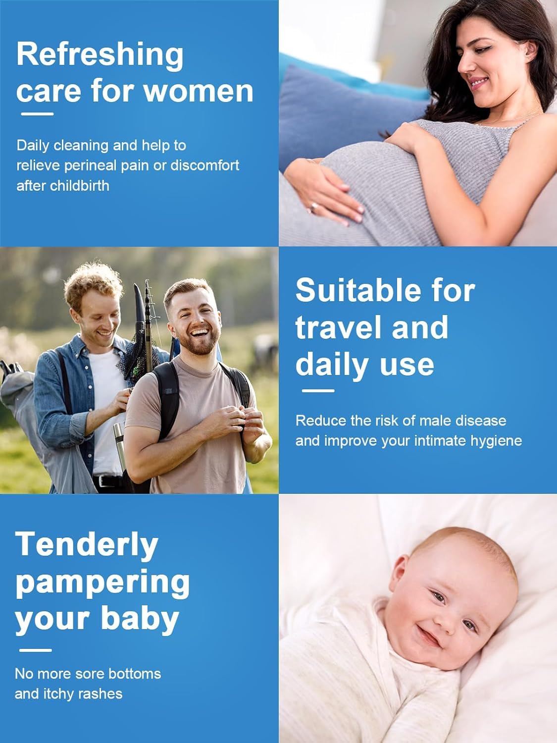 Travel Bidet Peri Bottle Postpartum - Medical-Grade Portable Bidet for Travel & Douche Bottles for Women - Ergonomic Leak-Proof Peri Bottles for Feminine Hygiene