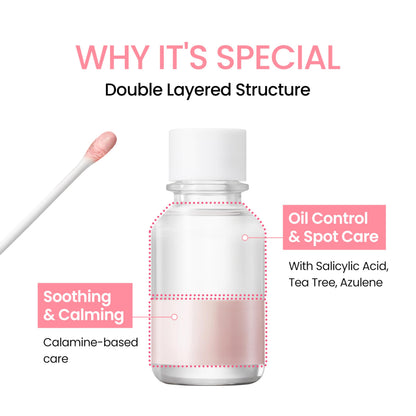 NEOGEN A-Clear Soothing Pink Eraser, Spot Care, Blemish Care, Korean Skin Care, Pink Pimple Drying Power, Calamine Powder, Nighttime Spot for Face and Skin (0.50 Fl Oz)