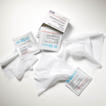 m-61 PowerGlow Peel Body | Exfoliating Body Towelette With Glycolic And Salicylic Acid. 1 Minute, 1 Step - 10 Treatments