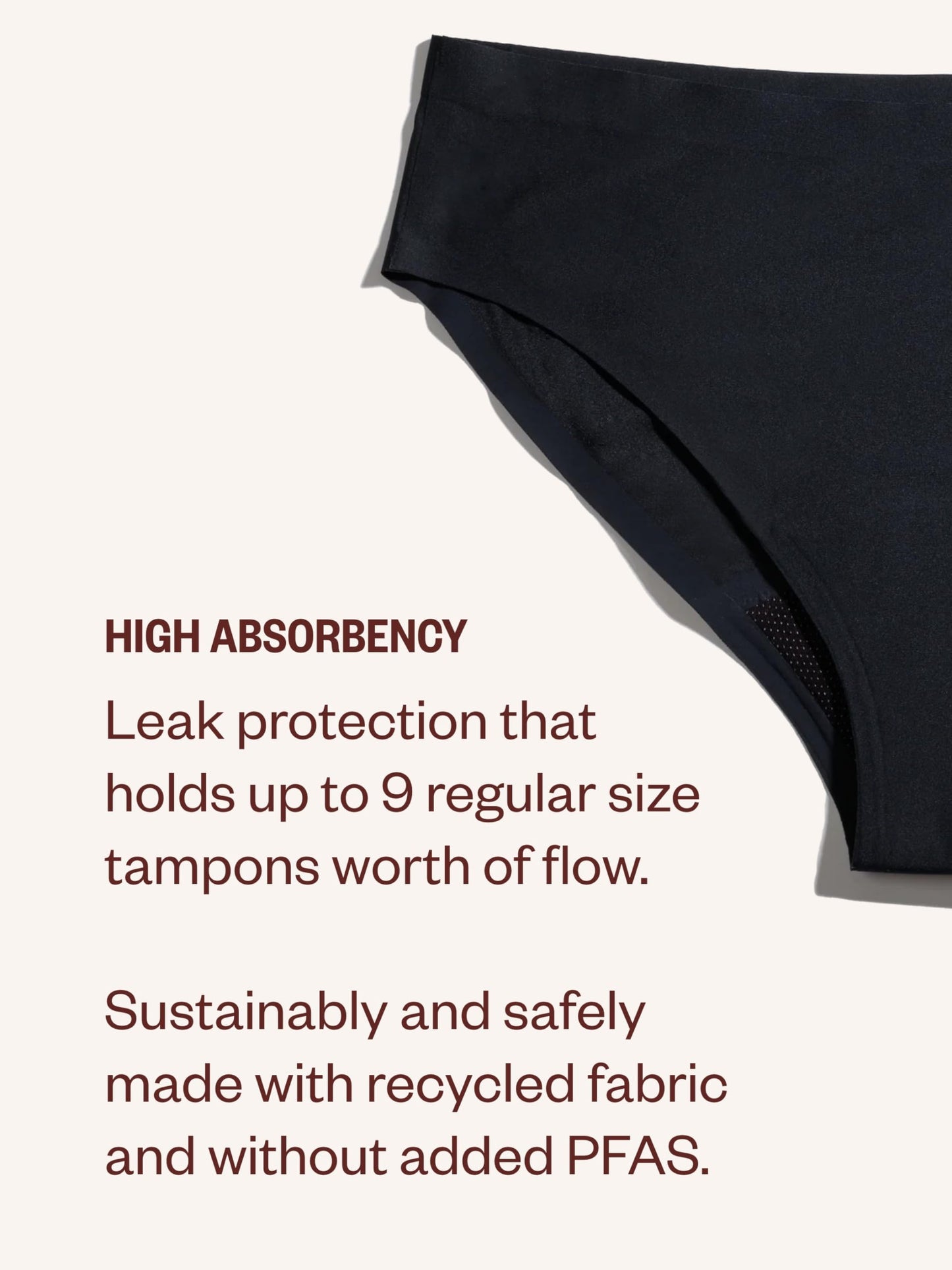 DIVA DivaCup Reusable Period Underwear - Quick Dry Menstrual Underwear - Period Panties - Seamless Bikini, Black(3 Pack)