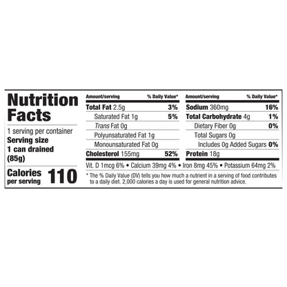 Pacific Pearl Fancy Smoked Oysters in Water 3.75 oz (Pack of 12)
