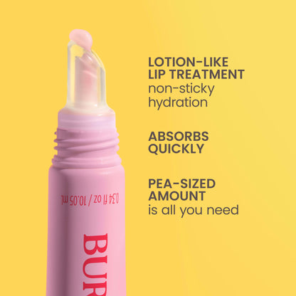 Burt’s Bees Lip Milk, Daily Lip Moisturizer, Sweet Strawberry, Vitamin Enriched Moisturizing Lip Balm with Almond Milk and Jojoba Oil, Hydrating for Softer Lips, 1 Tube, 0.34 Fl Oz