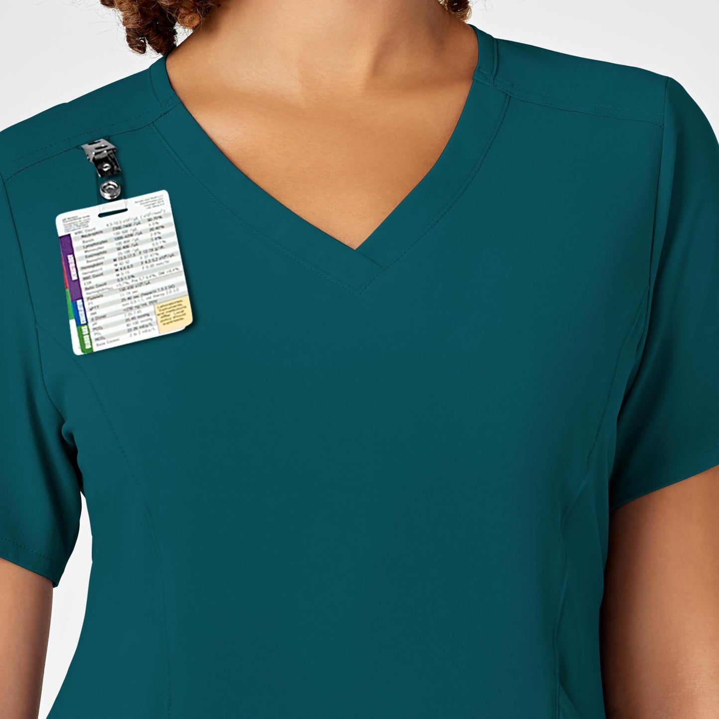 WonderWink Renew Women's V-Neck Scrub Top, Caribbean, M