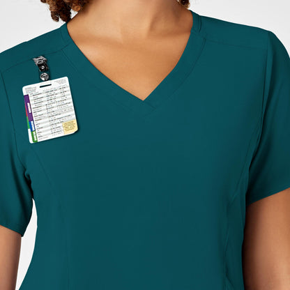 WonderWink Renew Women's V-Neck Scrub Top, Caribbean, M