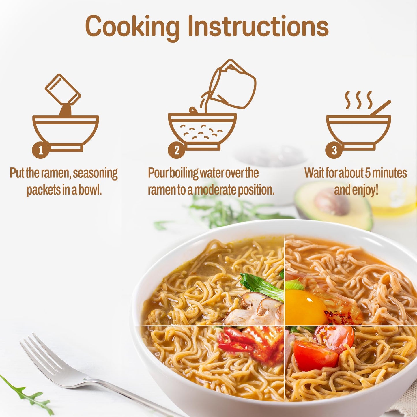 Hethstia High Protein Ramen Noodles Variety Pack - Chicken, Spicy ”Beef, Kimchi, Curry”, 26g Plant-Based Protein Vegan Noodles, 8 Pack | Low Sugar, Low Fat, Non-Fried, Non-GMO, Healthy Asian Meal