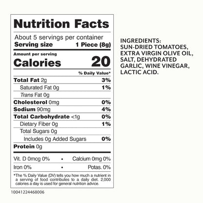 Roland Foods Sun Dried Tomatoes in Extra Virgin Olive Oil, 3 Ounce Jar, Pack of 4