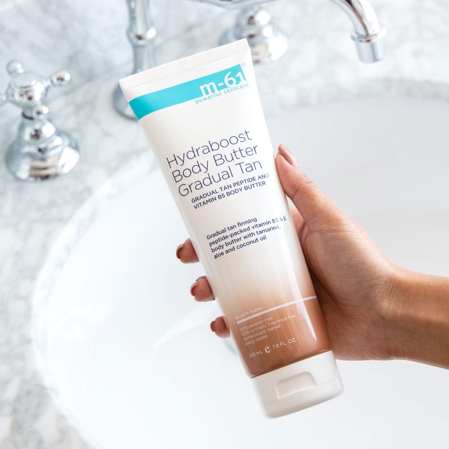 m-61 Hydraboost Gradual Tan Body Butter | Unscented, Hydrating, Firming Body Lotion For A Streak-Free, Self-Tan Glow. Formulated With Vitamin E, Aloe, and Coconut Oil - 7.8 Fl Oz