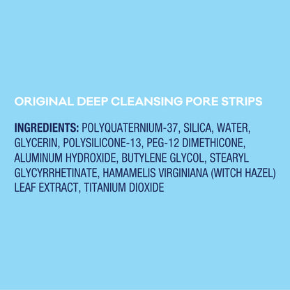 Bioré Original Blackhead Remover Strips, Deep Cleansing Nose Strips With Instant Pore Unclogging, Features C-Bond Technology, Oil-Free, Non-Comedogenic Use, 14 Count