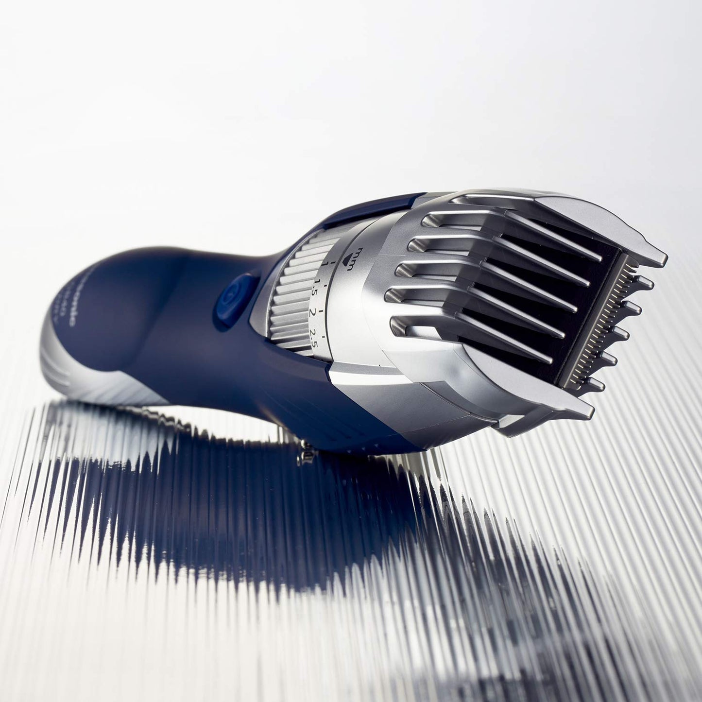 Panasonic Cordless Men's Beard Trimmer With Precision Dial, Adjustable 19 Length Setting, Rechargeable Battery, Washable - ER-GB40-S (Blue)