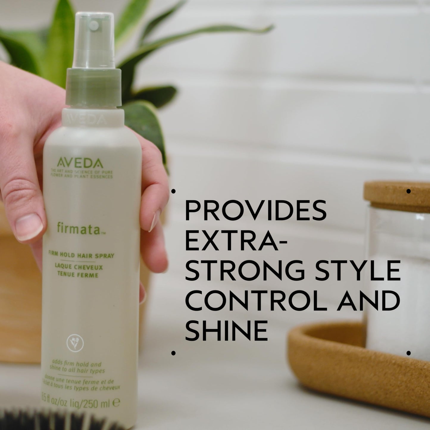 Aveda Firmata Firm Hold Hair Spray | Non-Aerosol Hair Spray Provides Firm Hold and Adds Shine, 8.5 Fl Oz