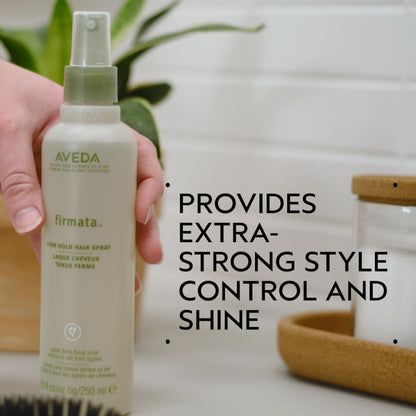 Aveda Firmata Firm Hold Hair Spray | Non-Aerosol Hair Spray Provides Firm Hold and Adds Shine, 8.5 Fl Oz