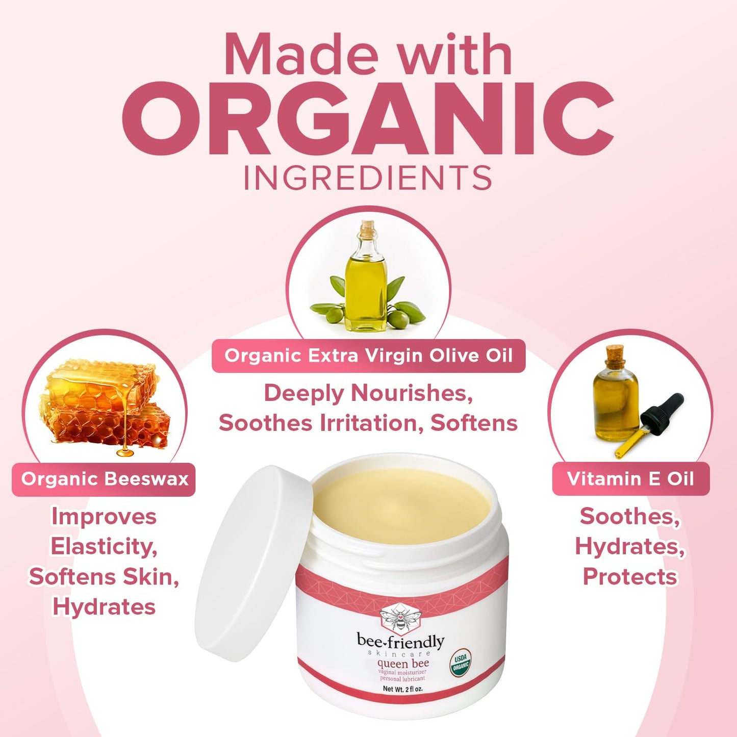 BeeFriendly™ Vaginal Moisturizer + Menopause Support Supplement | Complete Midlife Comfort Bundle