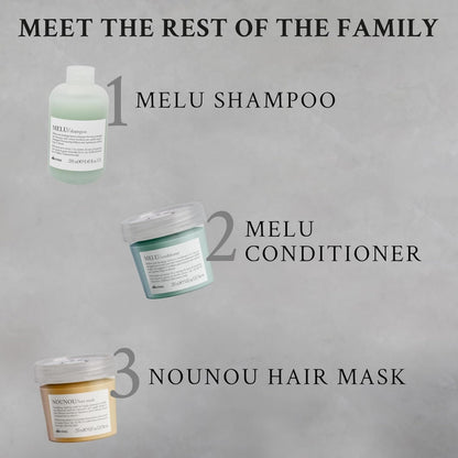 Davines MELU Hair Shield, Thermal Leave-On Conditioning Antistatic Action for All Types of Hair - Ideal Heat Protectant from Stress Caused by Straightener or Blow Dryer with Lentil Seeds, 8.45 Fl Oz