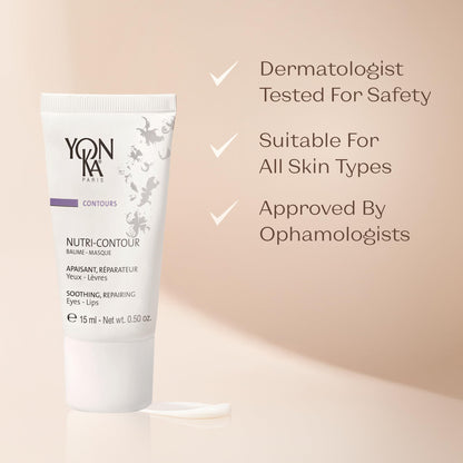 Yon-Ka Nutri-Contour | Eye & Lip Contour Cream with Niacinamide | Hydrating Care to Smooth the Look of Fine Lines | Boosts Hydration & Smoothness | 0.50 oz