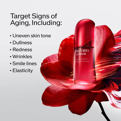 Shiseido Firm & Sculpt Set - Clarifying Cleansing Foam (15mL), Eudermine Activating Essence (70mL), Ultimune Power Infusing Serum (10mL) & Vital Perfection Advanced Cream (50mL) - $224 Value